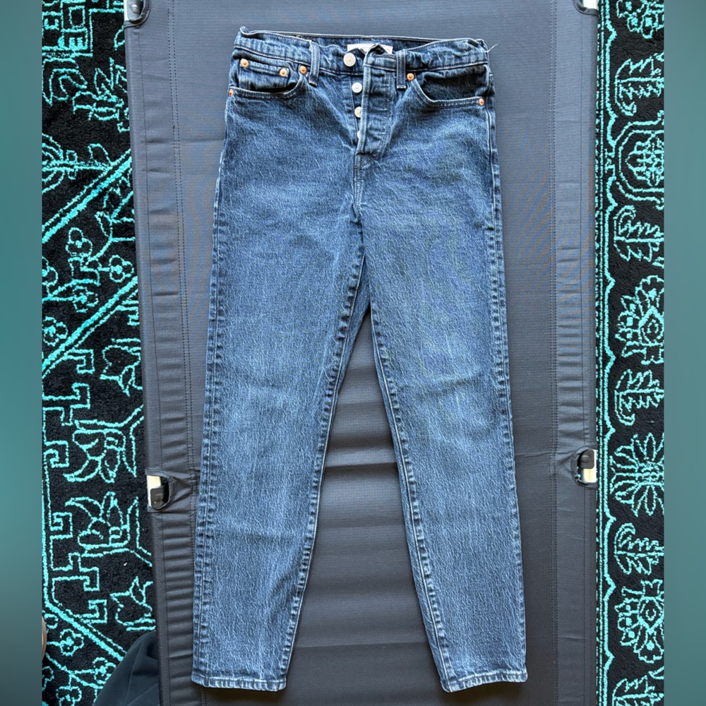 Levi’s Vintage Wedgie Black Jeans 25 Womens - Picture 2 of 8